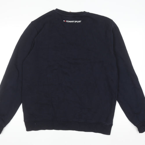 Tommy Sport Men's Blue Crew Neck Pullover Jumper M