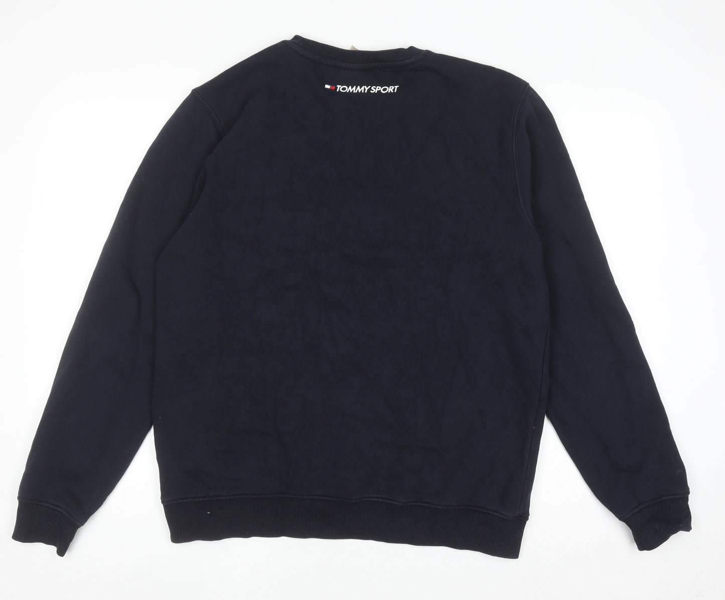 Tommy Sport Men's Blue Crew Neck Pullover Jumper M