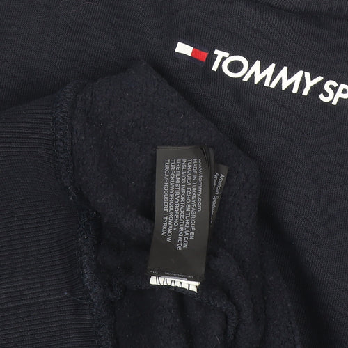 Tommy Sport Men's Blue Crew Neck Pullover Jumper M