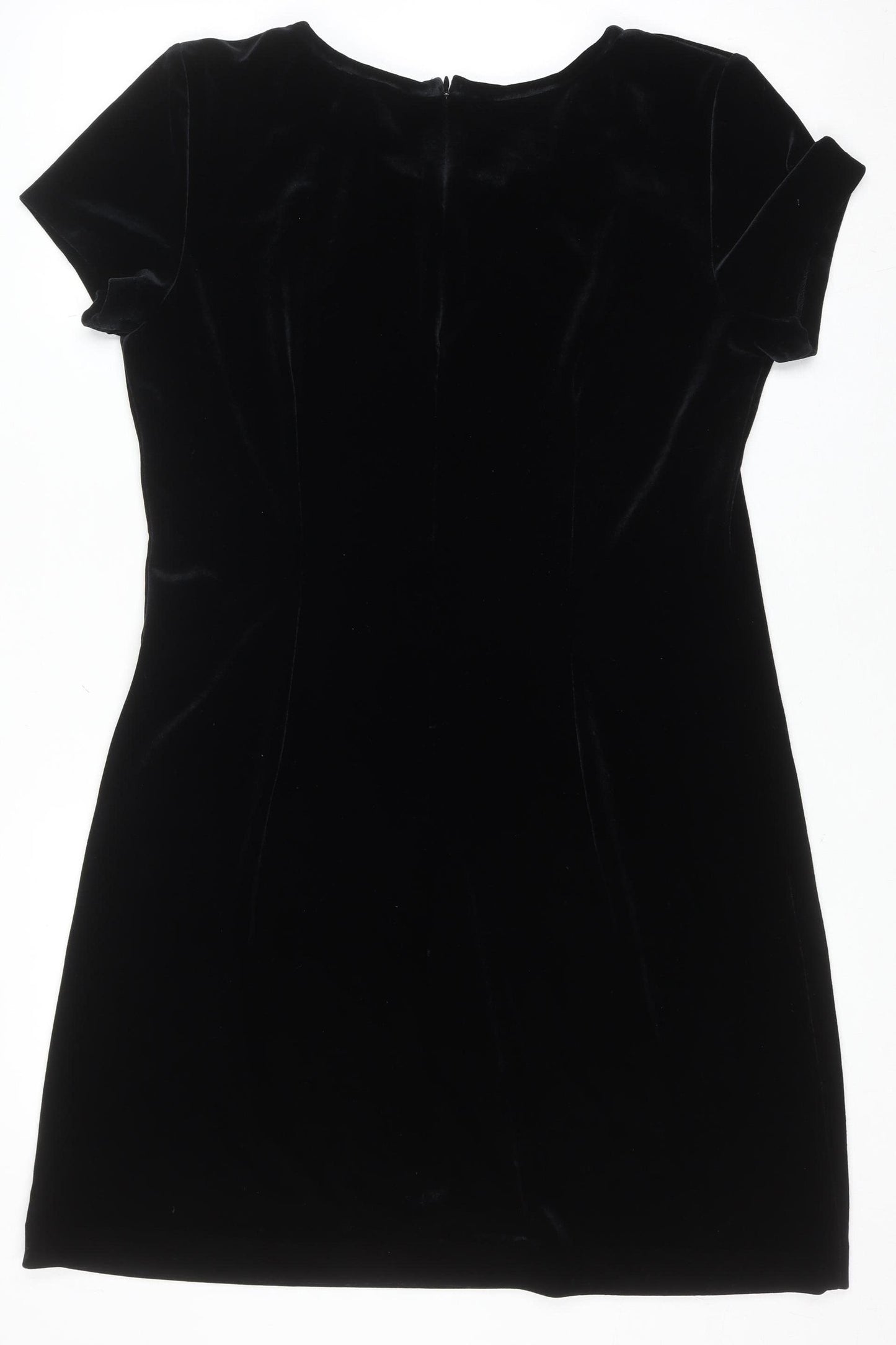 Jeffrey & Paula Women's Black Size 12 Velvet Sheath Party Dress