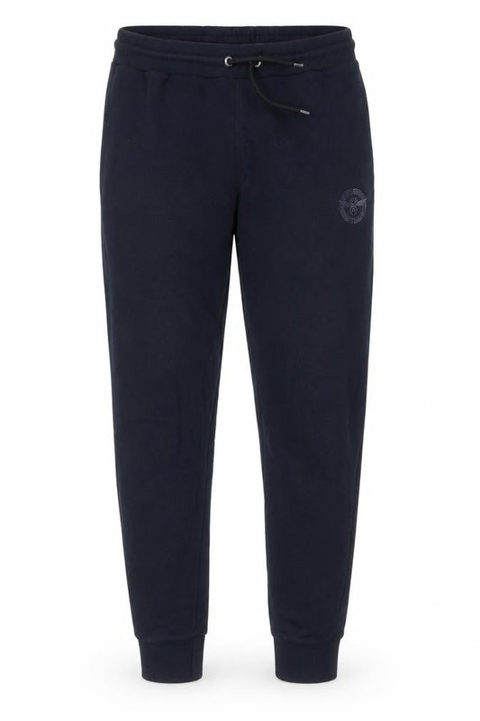 Front view of Creative Recreation Men's Black Small Jogger Sweatpants with Drawstring Waist