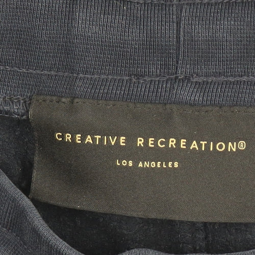 Creative Recreation Men's Black Small Jogger Sweatpants with Drawstring Waist