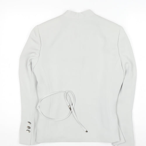 Precis Petite Women's Grey Size 12 Classic Lined Blazer Jacket