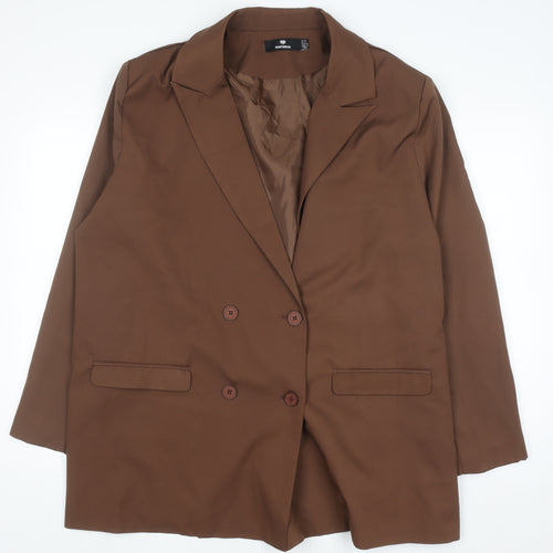Heartbreak Womens Brown Blazer Jacket Size 18 Regular Fit