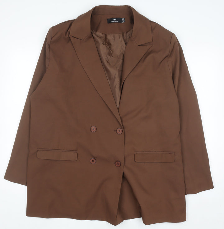 Heartbreak Womens Brown Blazer Jacket Size 18 Regular Fit