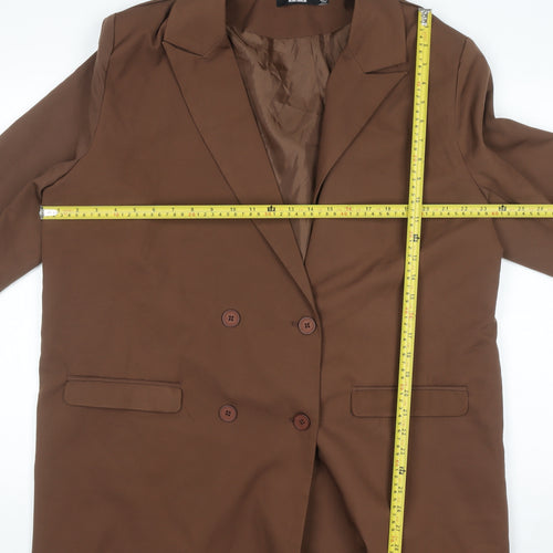 Heartbreak Womens Brown Blazer Jacket Size 18 Regular Fit