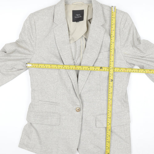 Next Women Beige Tailoring Blazer Size 12 Classic Workwear Style