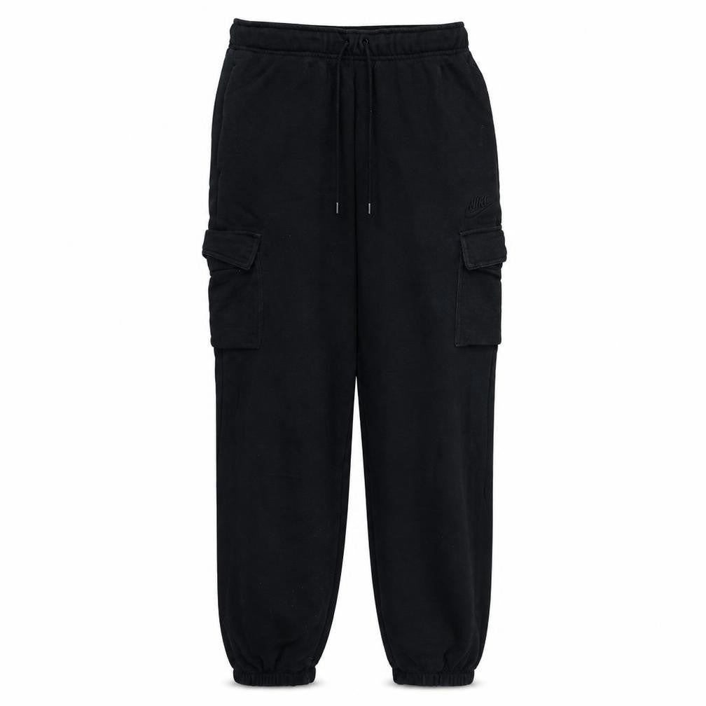 Front view of Nike Men's Black Small Cargo Jogger Sweatpants