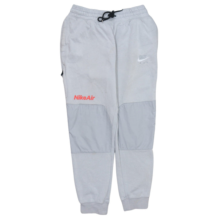 Nike Air Men's Grey Jogger Sweatpants M Tapered Fit Cotton Blend