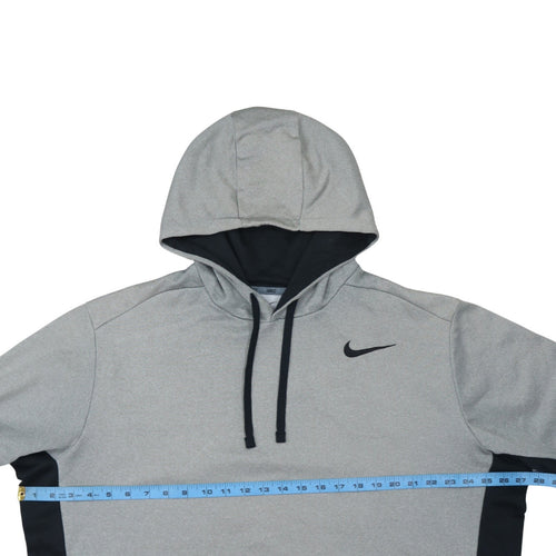 Nike Men's Grey Pullover Therma Fit Hoodie XL Sportswear