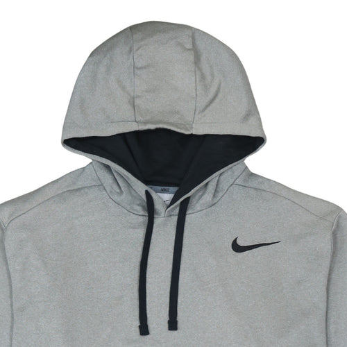 Nike Men's Grey Pullover Therma Fit Hoodie XL Sportswear
