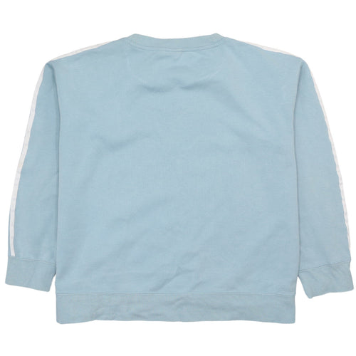 Adidas Women's Blue Crew Neck Pullover Sweatshirt Size 12