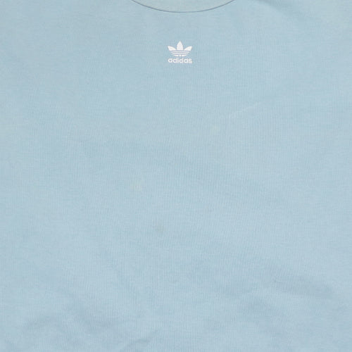 Adidas Women's Blue Crew Neck Pullover Sweatshirt Size 12