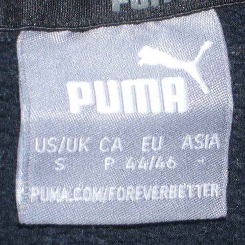 Puma Men's Black Pullover Hoodie Small Graphic Print Hoodie