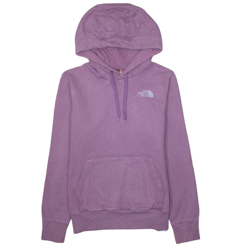 The North Face Womens Purple Pullover Hoodie Medium Cotton Casual