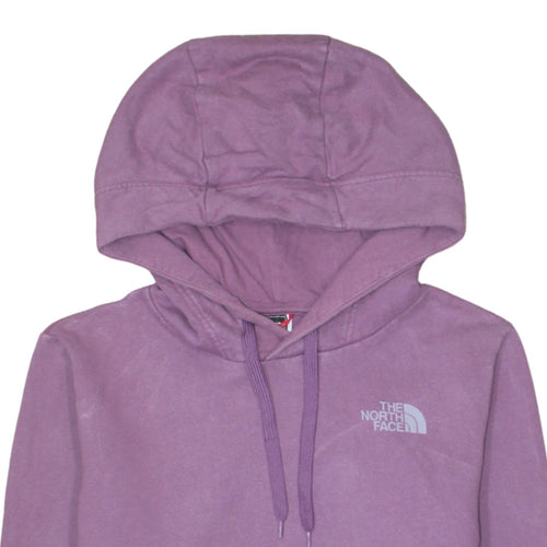 The North Face Womens Purple Pullover Hoodie Medium Cotton Casual