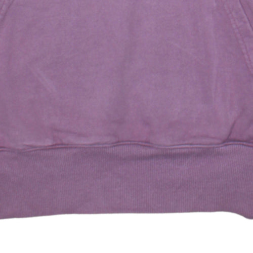The North Face Womens Purple Pullover Hoodie Medium Cotton Casual
