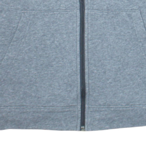 Nike Boys Grey Full Zip Hoodie XL 158-170cm Fleece Lined Sweatshirt
