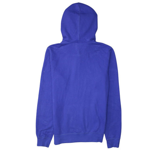 Champion Women's Blue Pullover Hoodie Medium Cotton Blend