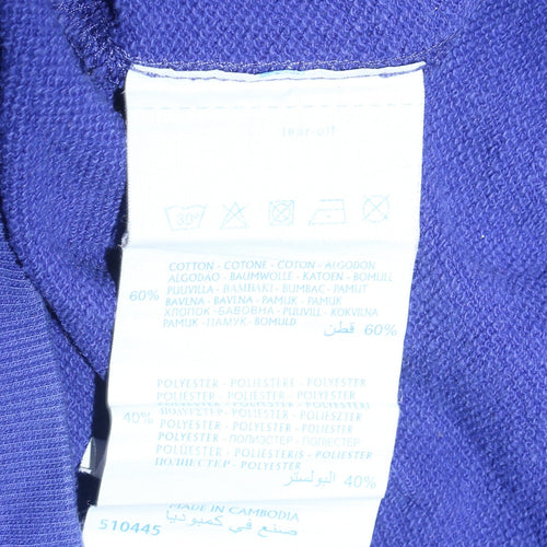 Champion Women's Blue Pullover Hoodie Medium Cotton Blend