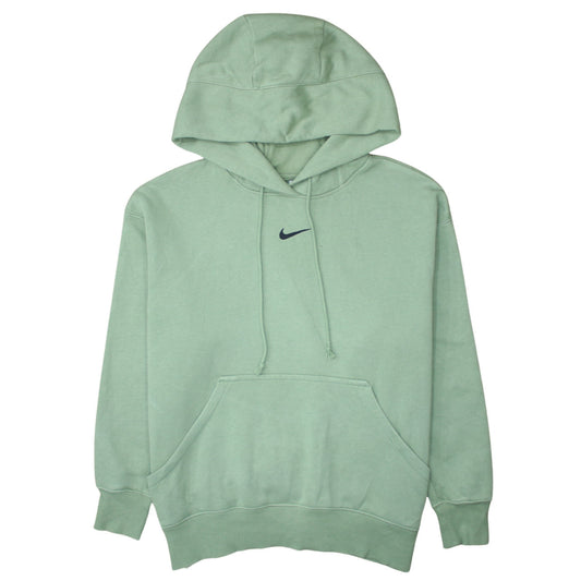 Nike Men's Green Pullover Hoodie Small Logo Fleece Sweatshirt