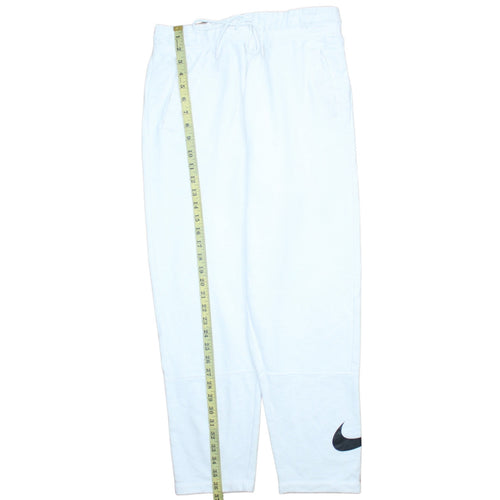 Nike Men’s White Jogger Sweatpants M Regular Fit Fleece Activewear