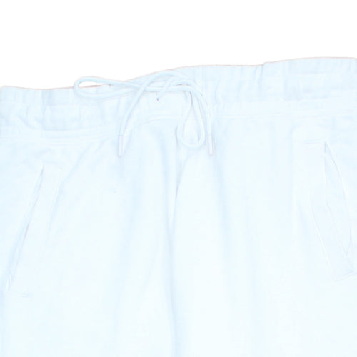 Nike Men’s White Jogger Sweatpants M Regular Fit Fleece Activewear