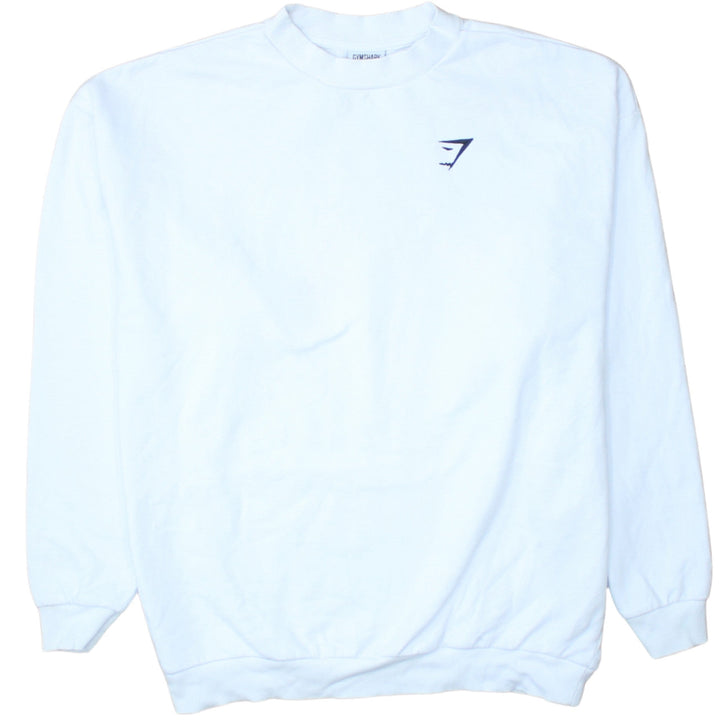 Gymshark Men's White XS Crew Neck Pullover Sweatshirt