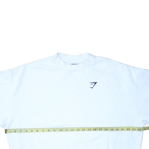 Gymshark Men's White XS Crew Neck Pullover Sweatshirt