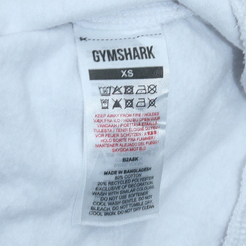 Gymshark Men's White XS Crew Neck Pullover Sweatshirt