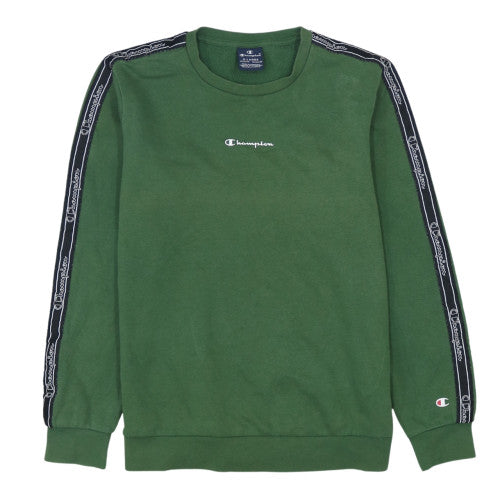 Champion Boys Green Logo Crew Neck Sweatshirt 13-14 Years