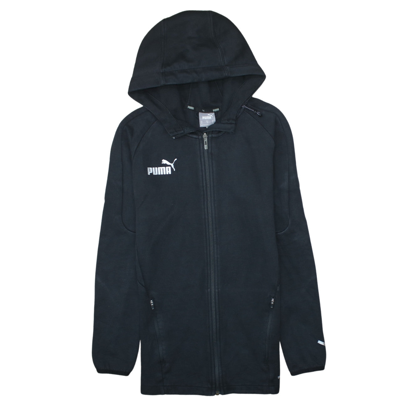 Puma Men's Black XS Full Zip Hoodie Sweatshirt