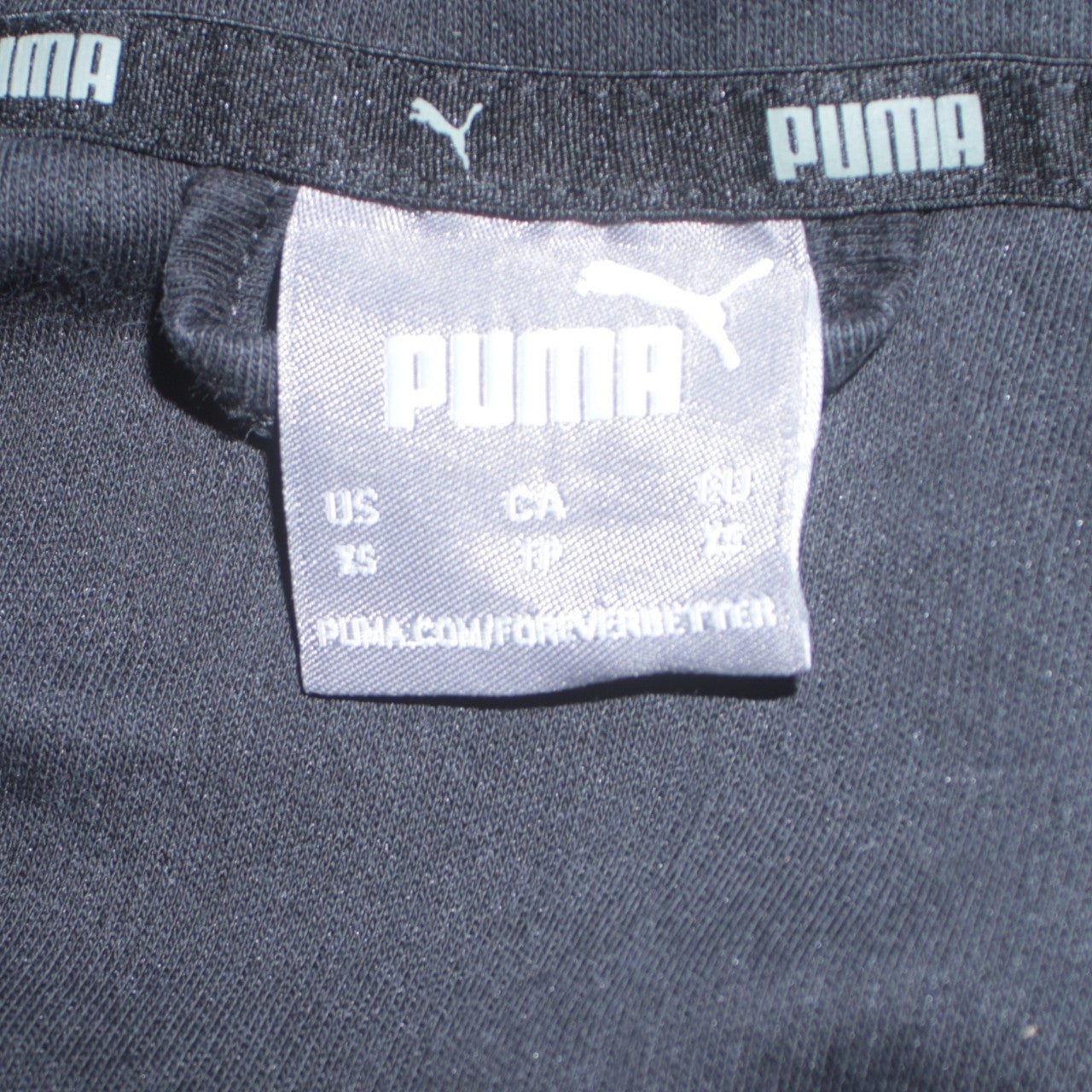 Puma Men's Black XS Full Zip Hoodie Sweatshirt