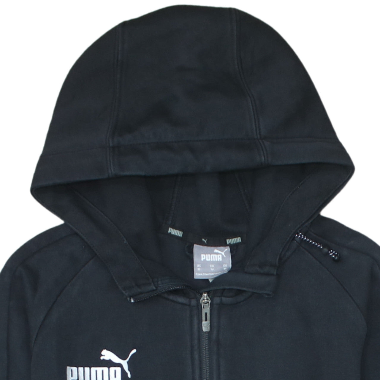 Puma Men's Black XS Full Zip Hoodie Sweatshirt