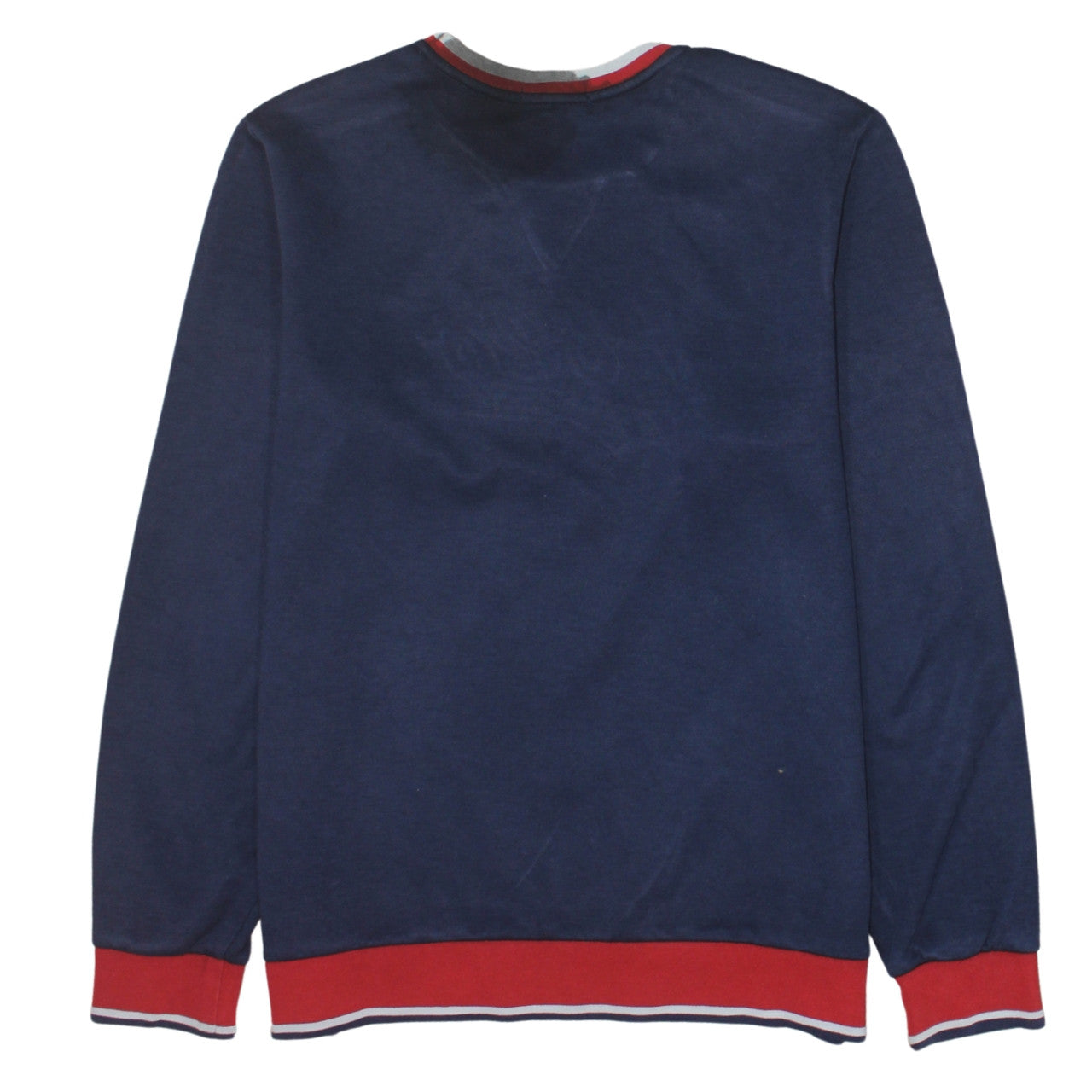 Polo Ralph Lauren Womens Navy Sweatshirt XL Blue Red Trim Logo Pullover