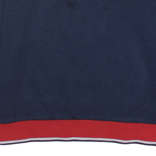 Polo Ralph Lauren Womens Navy Sweatshirt XL Blue Red Trim Logo Pullover