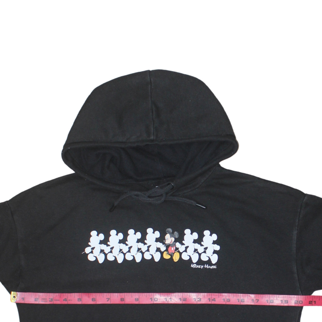 Disney Primark Women's Black Mickey Mouse Pullover Hoodie XS