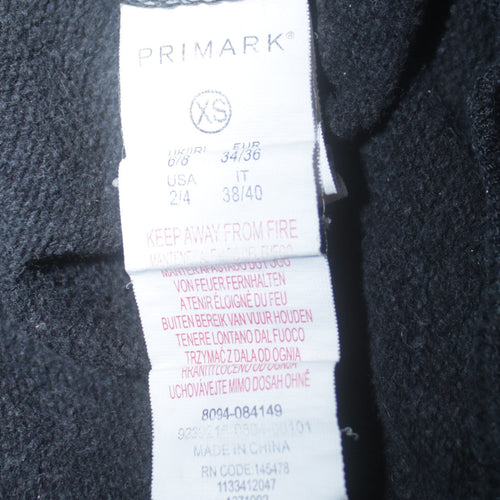 Disney Primark Women's Black Mickey Mouse Pullover Hoodie XS