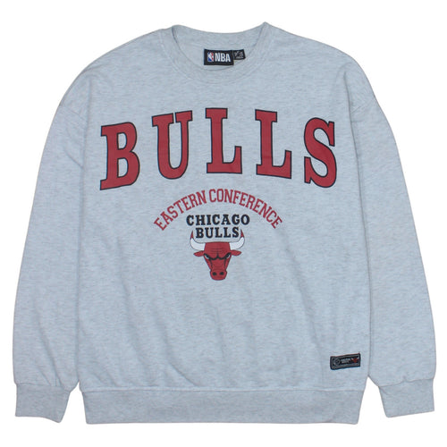 NBA Primark Women Grey Chicago Bulls Crew Neck Sweatshirt XS