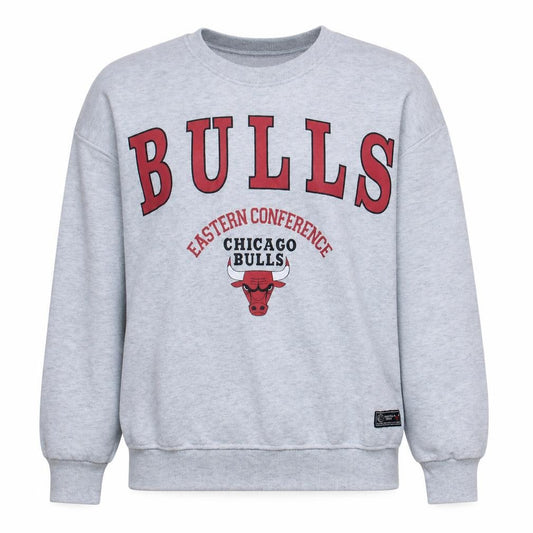 Front view of Primark NBA Primark Women Grey Chicago Bulls Crew Neck Sweatshirt XS