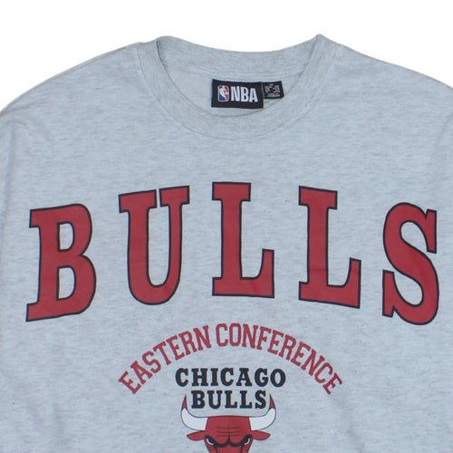 NBA Primark Women Grey Chicago Bulls Crew Neck Sweatshirt XS