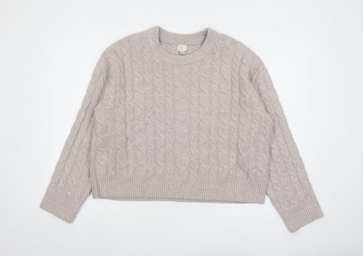A New Day Women’s Beige Cable-Knit Jumper Size 2XL