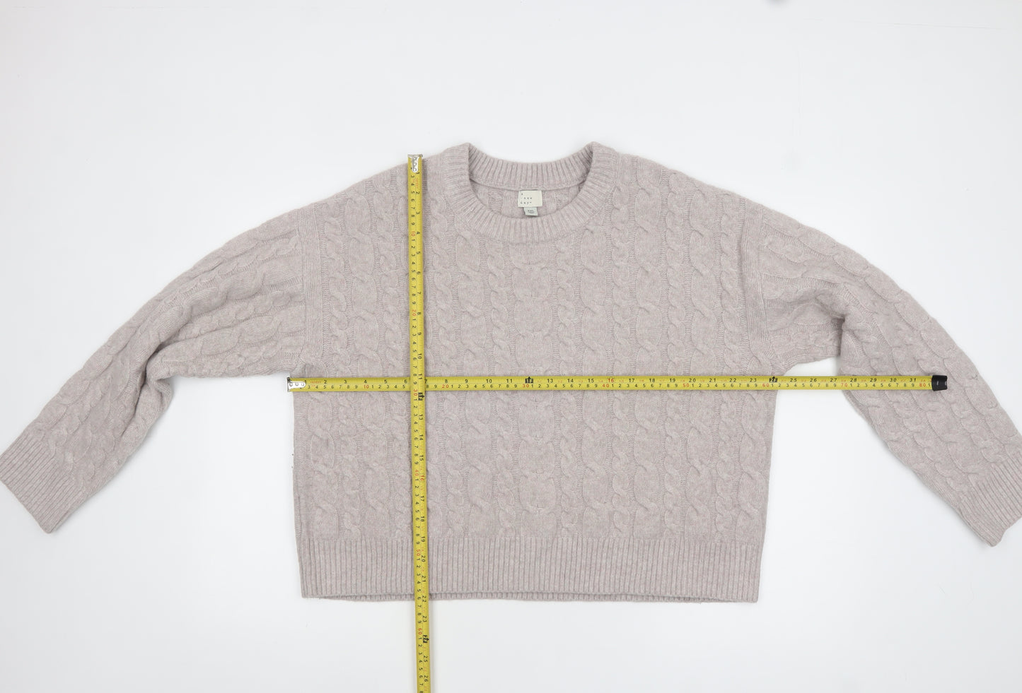 A New Day Women’s Beige Cable-Knit Jumper Size 2XL