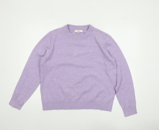 Marks and Spencer Women’s Purple Crew Neck Knit Jumper Size M