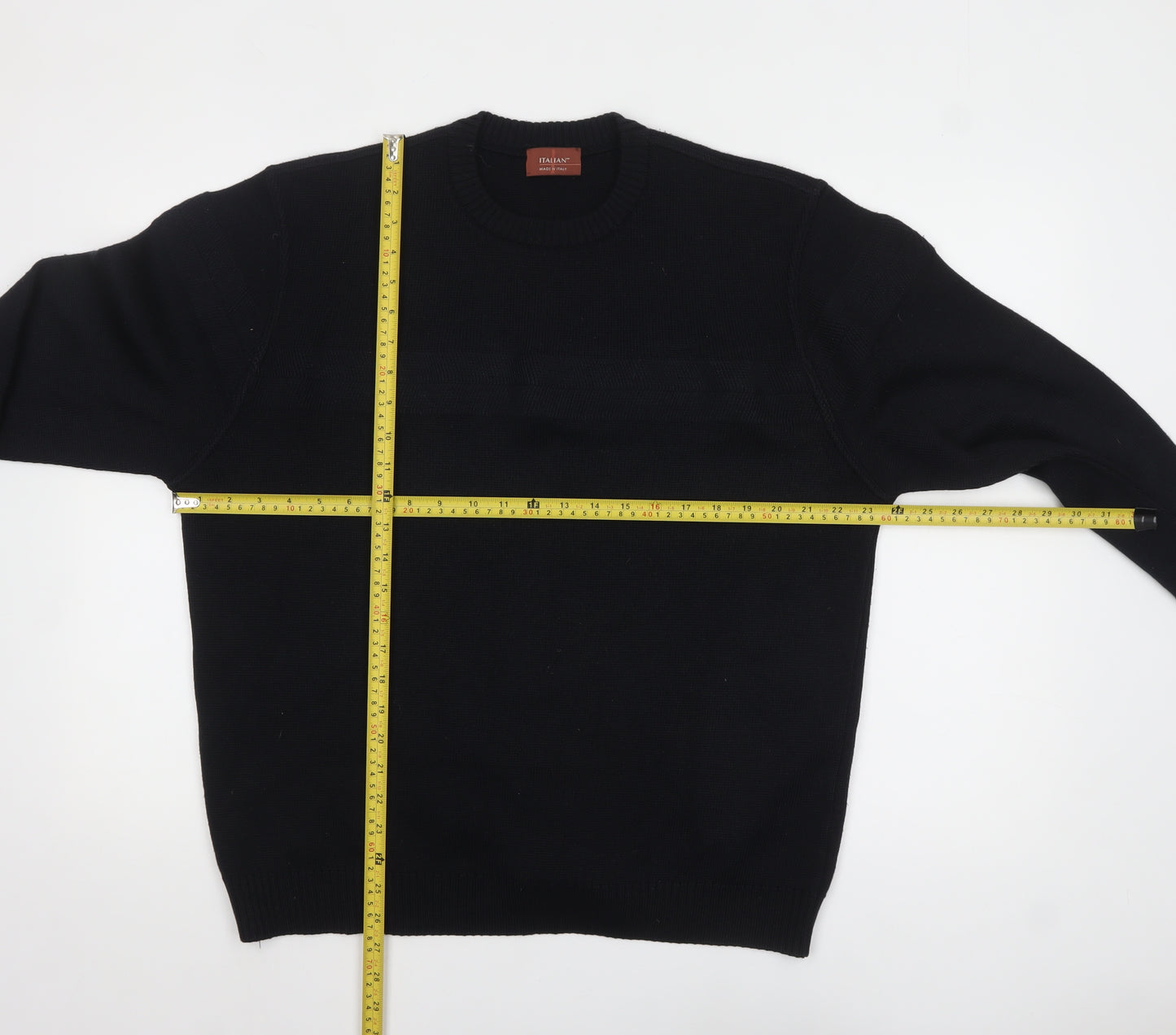 Marks and Spencer Men’s Navy Blue Wool Blend Pullover Jumper Size L
