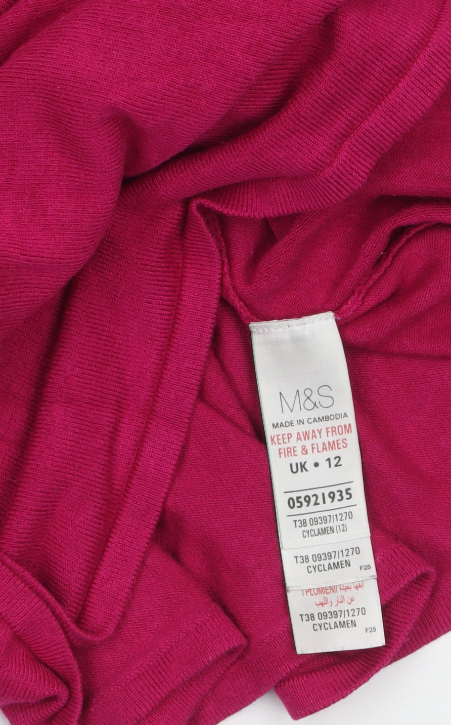 Marks and Spencer Women's Pink Size 12 Tunic Jumper
