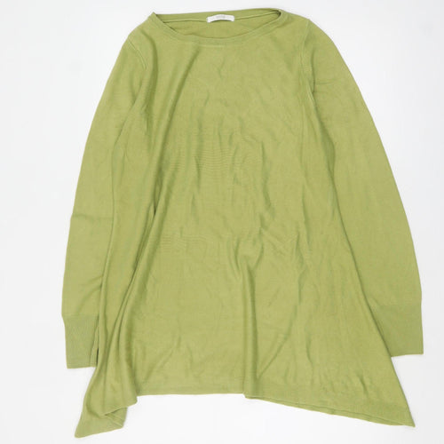 Marks and Spencer Women Green Size 16 Knit Tunic Jumper