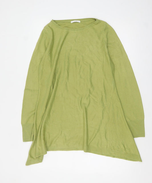 Marks and Spencer Women Green Size 16 Knit Tunic Jumper
