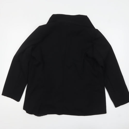 Boohoo Women's Black Blazer Jacket Size 12 Tailored Workwear