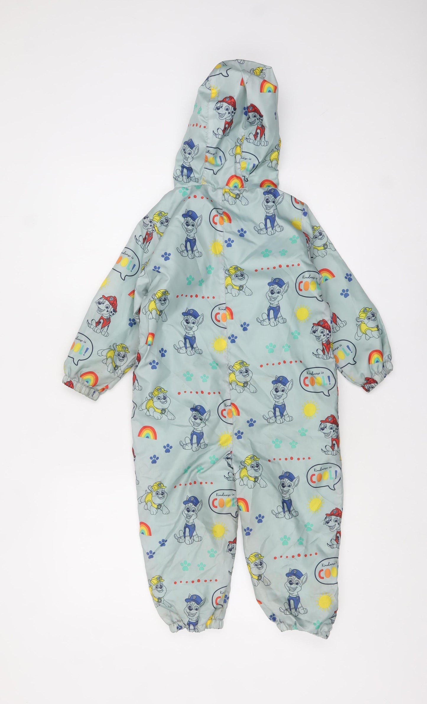 George Boys Blue Paw Patrol Hooded Snowsuit 3-4 Years Winter Lined